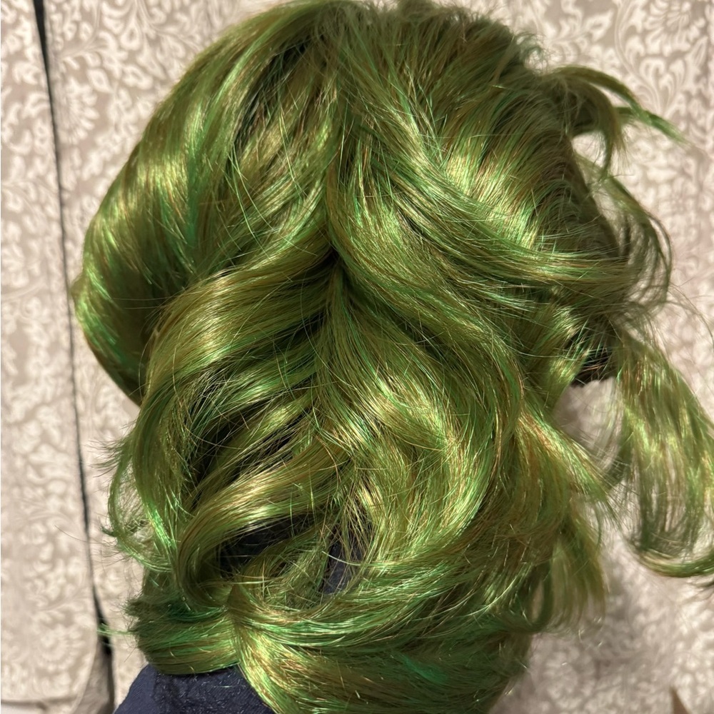 Vibrant Green Hair Wig